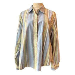 White Stag Button Up Blouse with Long Sleeves (720-4)